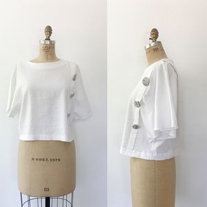 Zara modern cropped blouse